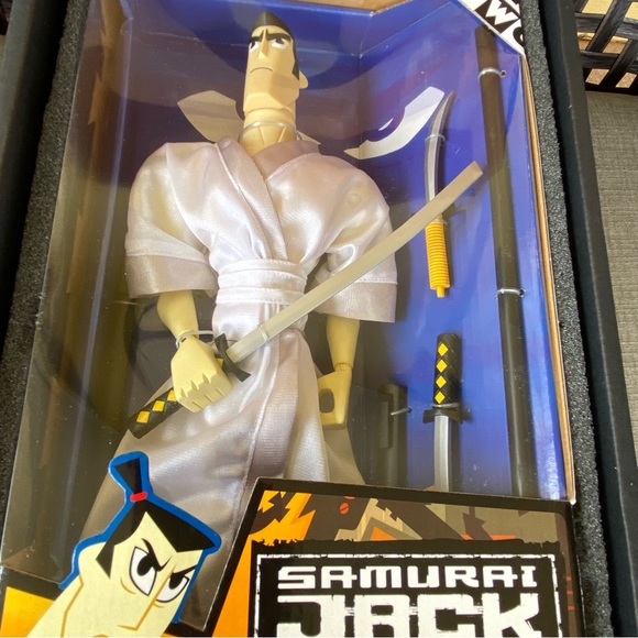 NIB Rare Action Samurai Jack Warrior Collectible Action Figure Doll & VHS Tape - Picture 3 of 16